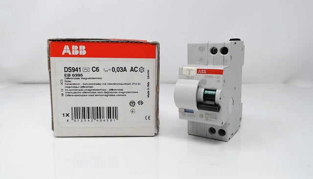 Abb ds941 interruttore differenziale 4,5k 1pn c6 30ma eb 039 5