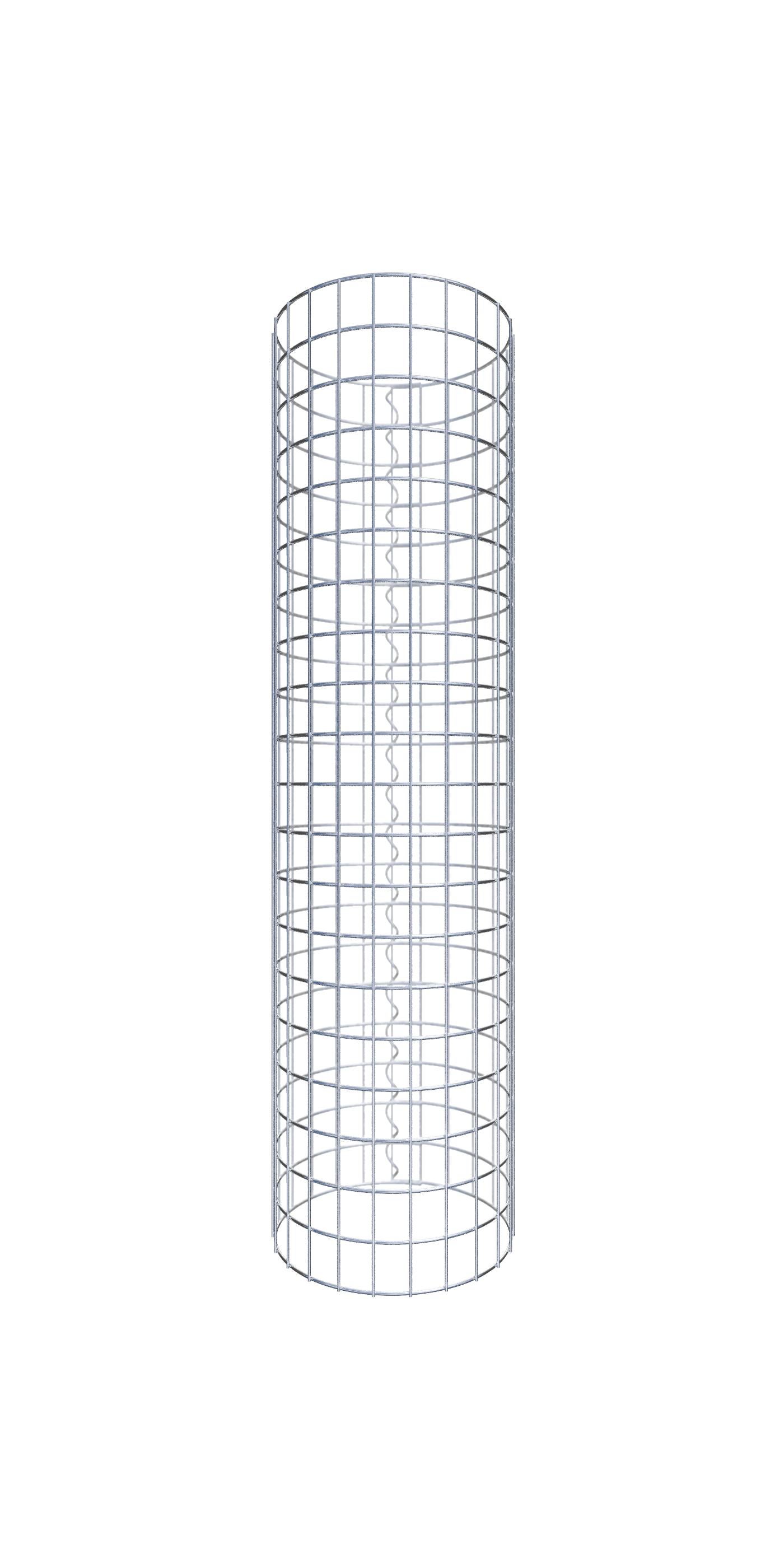 Kolumna gabionowa średnica 37 cm MW 5 x 5 cm okrągła - wysokość: 100 cm