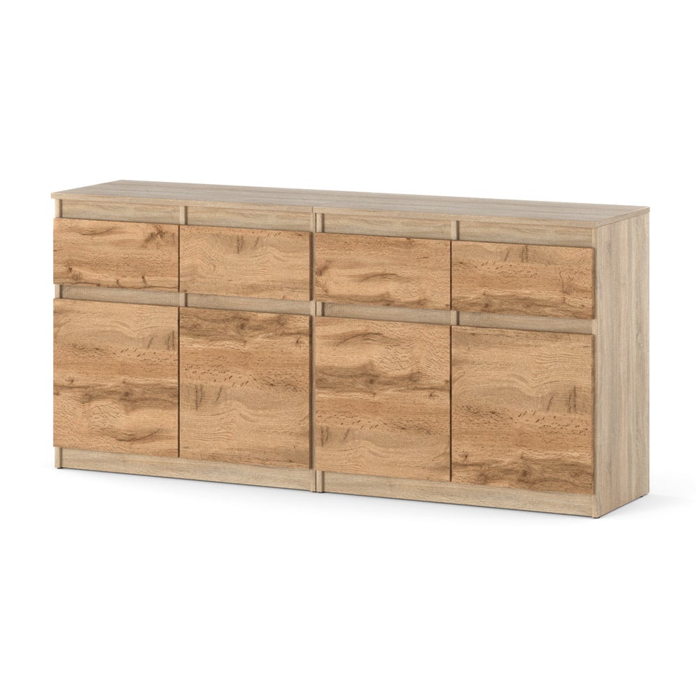 Komoda nowoczesna dąb sonoma 160cm szafka sypialnia dąb sonoma dąb wotan