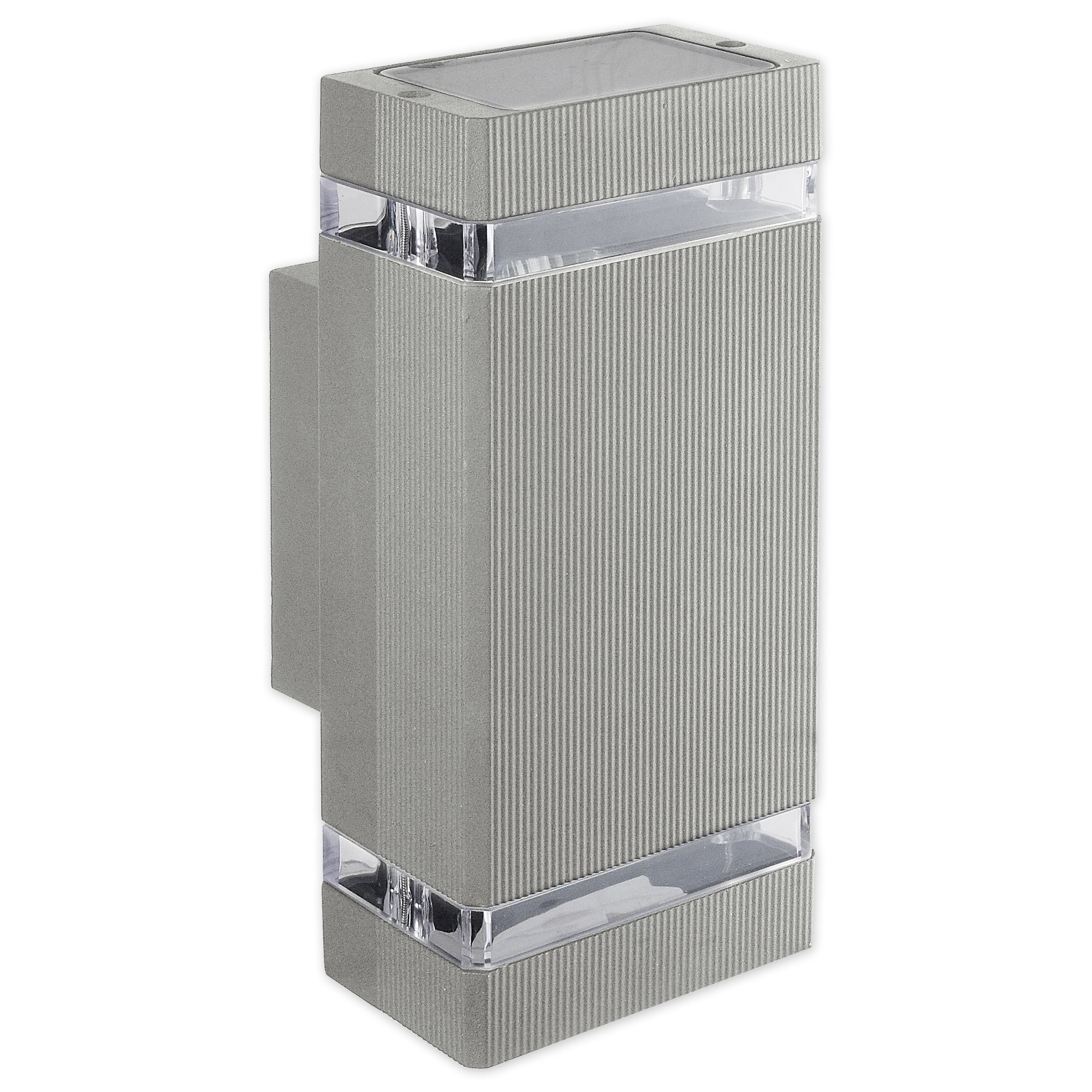 Kinkiet elewacyjny zewnętrzny Hana GU10 Duo IP54 lampa ścienna szara MasterLED