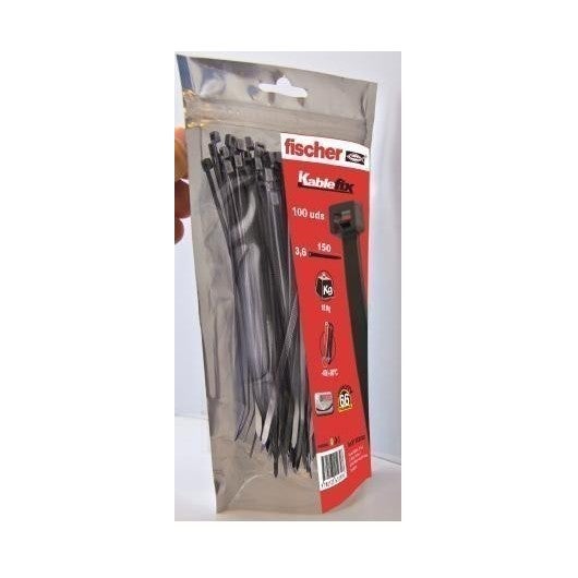 Attaches pour câble en nylon Fischer UBN Noir 20 cm (100 Unités) main image 1