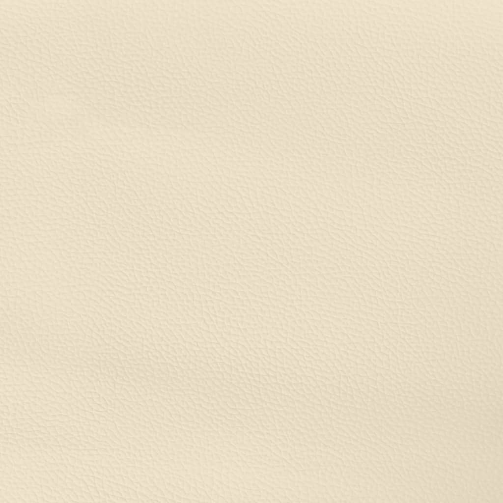 Maison Exclusive - Estrutura cama c/ cabeceira sem colchão 200x200 cm creme - 8