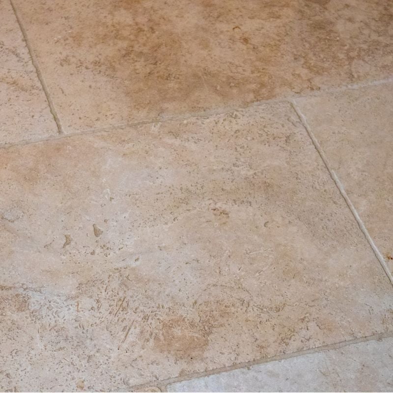 Travertin pierre naturelle mur/sol premier choix light clair PREMIUM - 61 cm x 40,6 cm x 1,2cm (vendu au m²) - Ligerio - 6