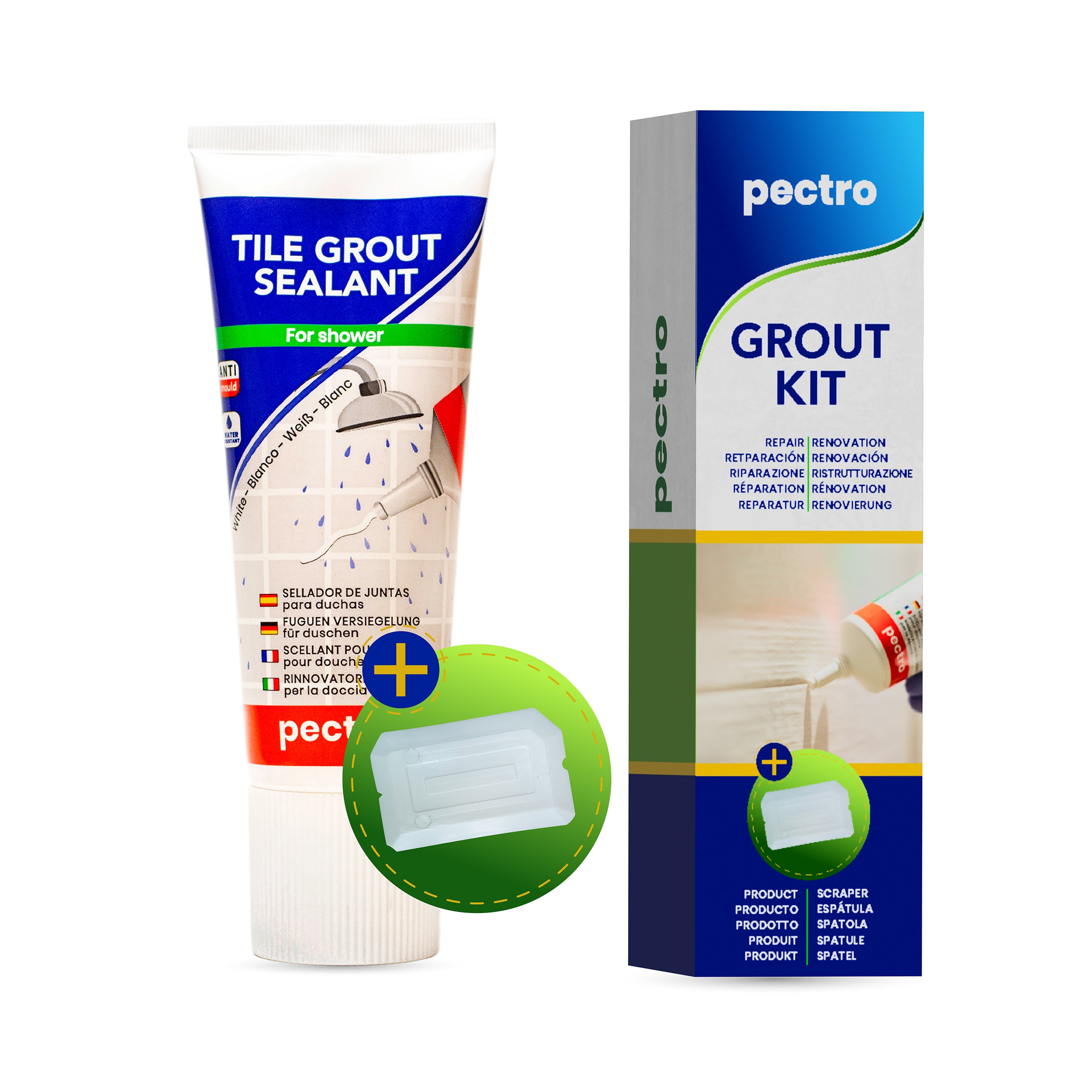 Kit Mastic blanc + Spatule d'applicat pour joint salle de bain blanc — free download