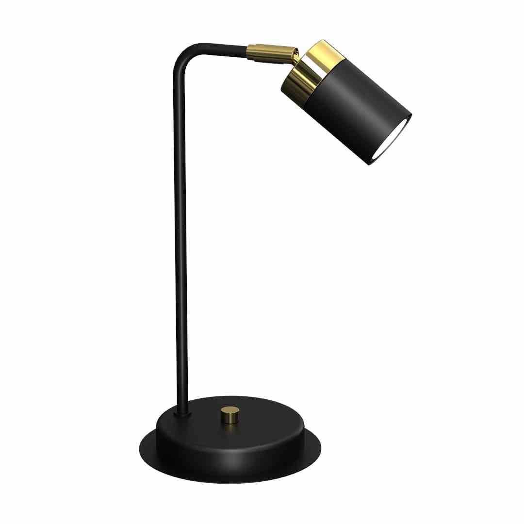 Lampe de table métal Milagro Joker noir/or 36cm GU10 - 6