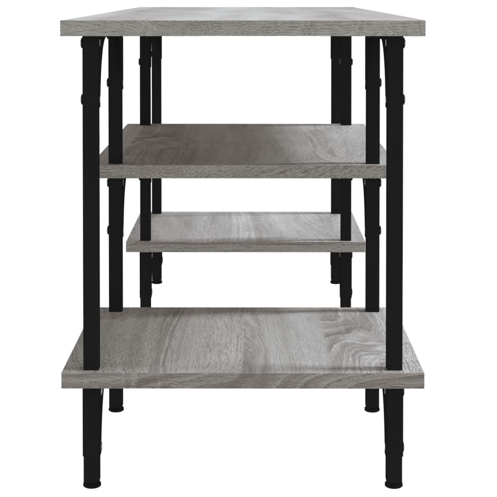 Maison Exclusive - Meuble TV sonoma gris 102x35x45,5 cm bois d'ingénierie - 6