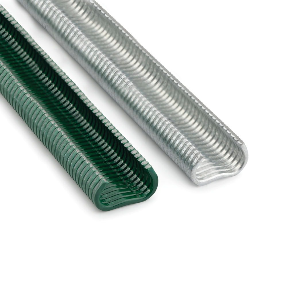 Grapas anilladas en acero cincado verde RAL 6005 A18 en tiras de 40 uds. (caja de 1.000 uds.) - 3