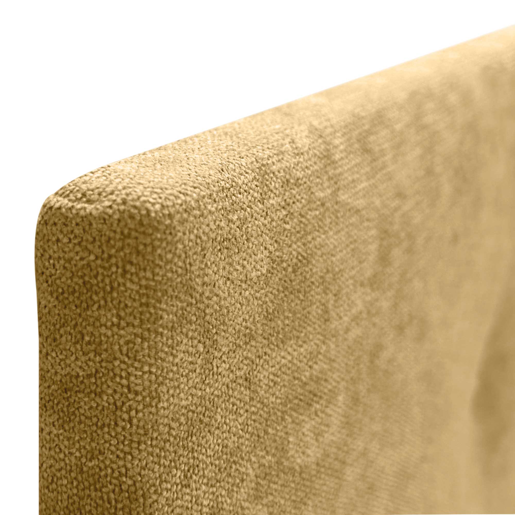 DHOME Cabecero de Tela AQUALINE Liso cabeceros Cabezal tapizado Cama Lujo (Tela Mostaza, 135cm (Camas 120/135/140)) - 5
