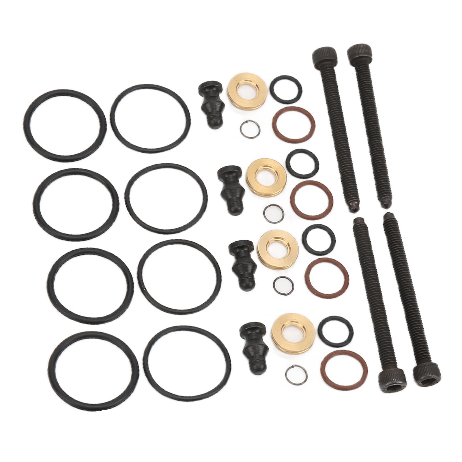 Kit de joints d'injecteur, 4 ensembles de kit de réparation de joint d' injecteur de carburant boulon de serrage 1417010997 adapté replacement pour
