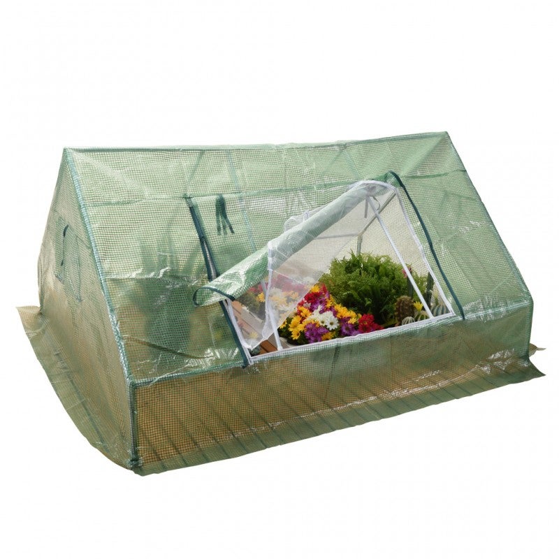 Mini szklarnia tunel ogrodowy zielony 180x133x93 cm