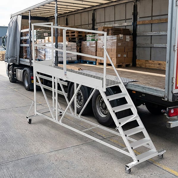 Plateforme roulante 10 marches - Hauteur max. de travail 4.00m - PTF2510G - 5