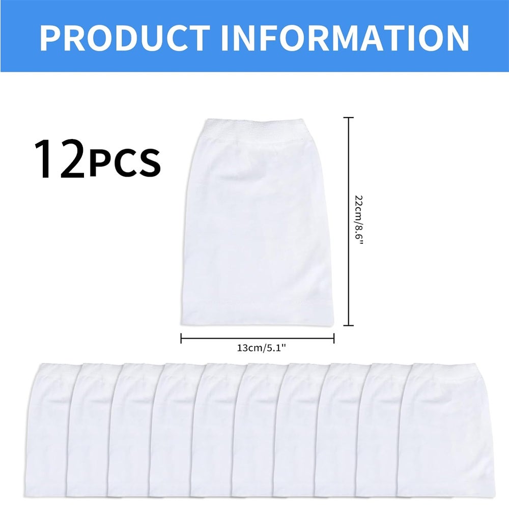 Calcetines para skimmer de piscina, 12 unidades, calcetines para skimmer de piscina, prefiltro para skimmers de piscina, nailon elástico para cesta d - 2