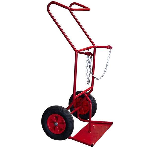 Diable porte-bouteilles pour chantier - 2 bouteilles - Roues caoutchouc - 810007956 - 5