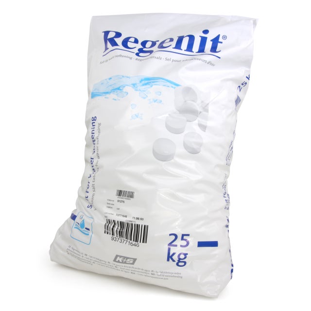 1 x 25 kg Comprimés de sel évaporé Regenit® pour la régénération des adoucisseurs d'eau