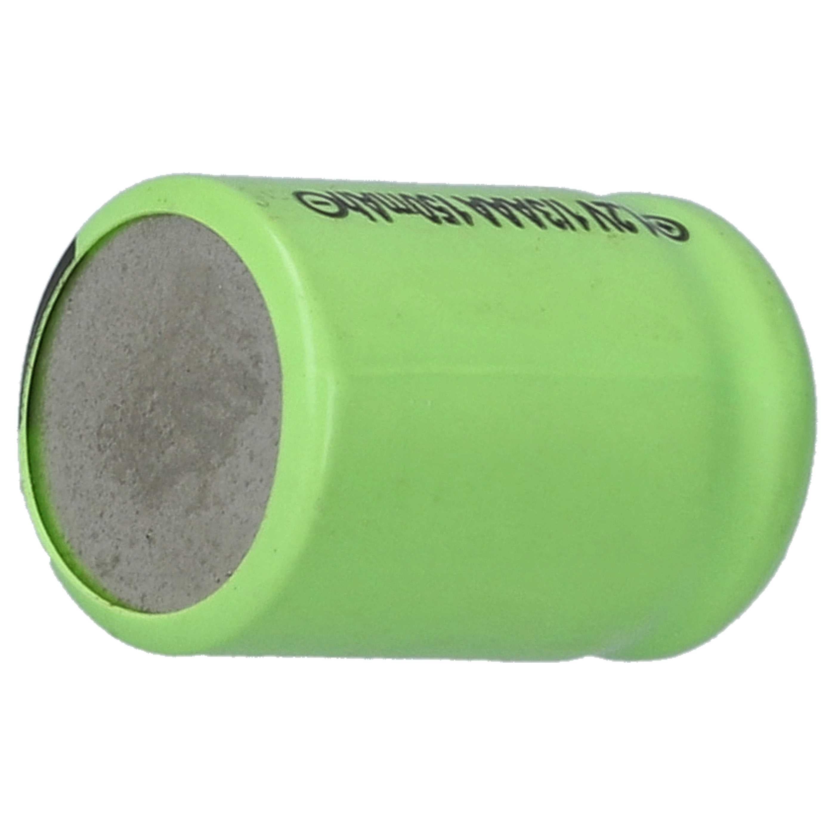 Vhbw 10x Batteries Remplacement Pour 1/3AA Pour Modéle RC  250mAh, 1,2V, NiMH, Vert, Avec Cosse A Souder U 87413621