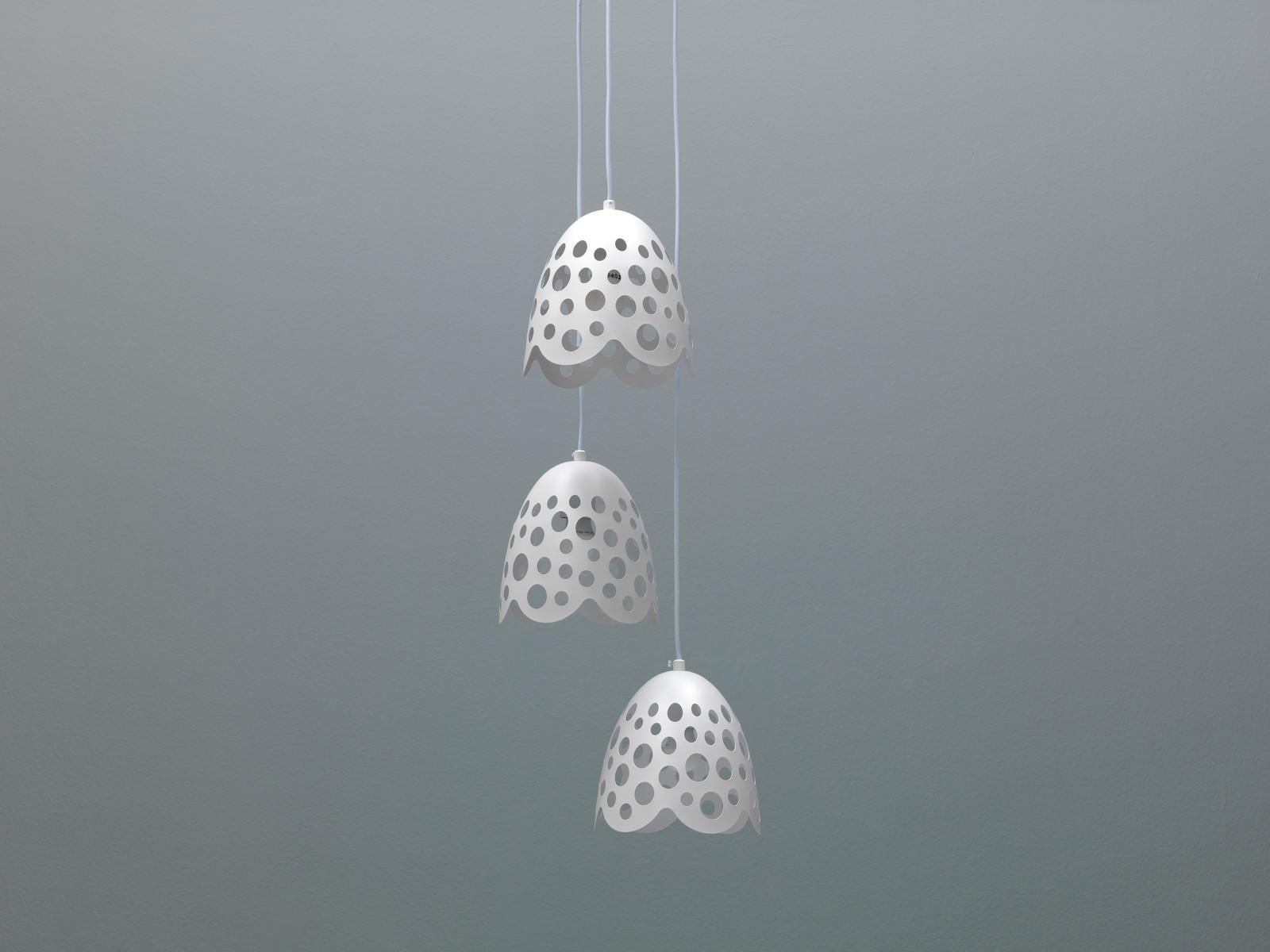 Bells - Biała metalowa lampa wisząca