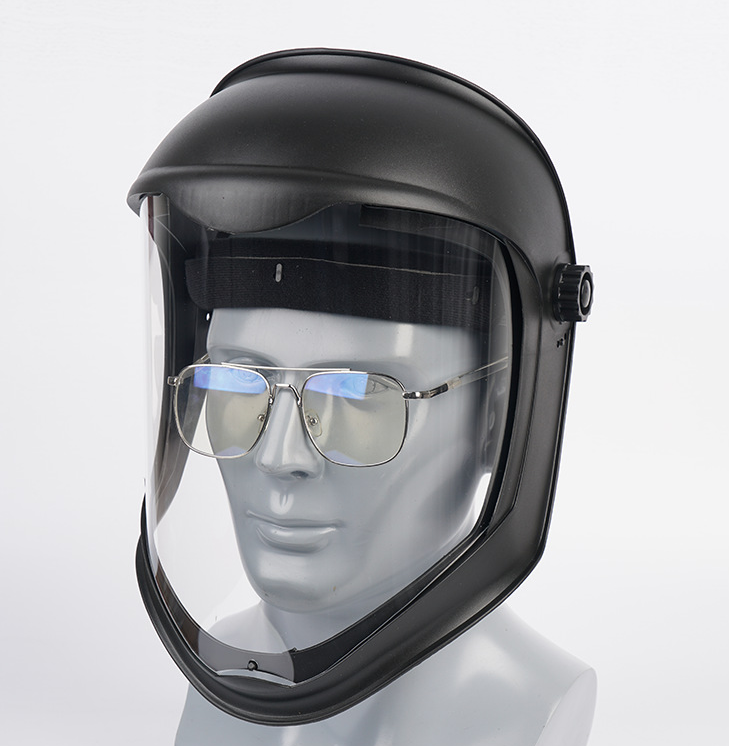 Casque de Faciale avec Visière Housse de Anti-buée Meulage de Sécurité, Protège Contre Chutes, Masque Double Bandeau - 4