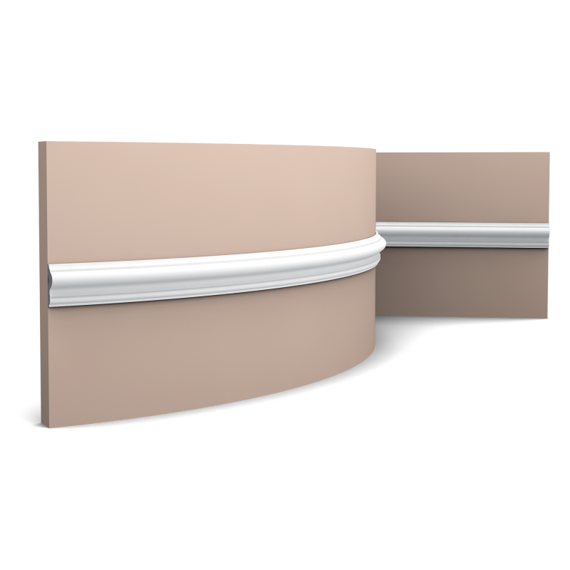 Paquete de 4 metros de riel flexible para cuadros px201f - 200 x 2,5 x 0,8 cm - cimaise orac décor- orac decor