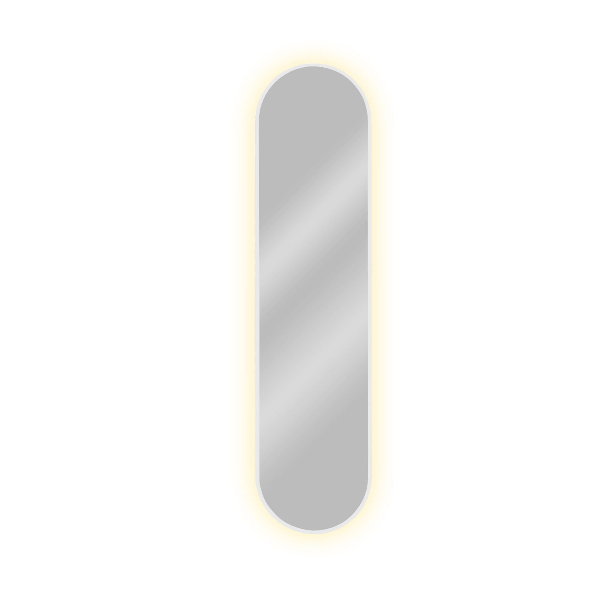 Lustro Tiny Border Pastille 90x60 ramka biała barwa światła zimna
