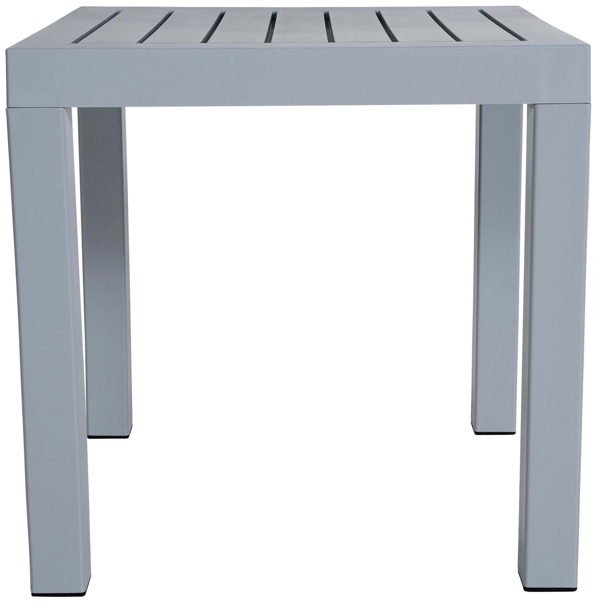 Table d'appoint d'extérieur carré en Plastique Gris 4 places - 3