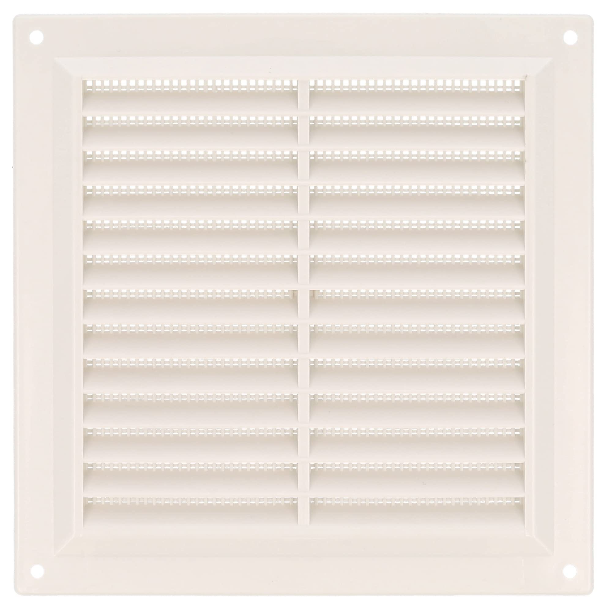 Amig - Grille de ventilation carrée en Plastique avec moustiquaire ...
