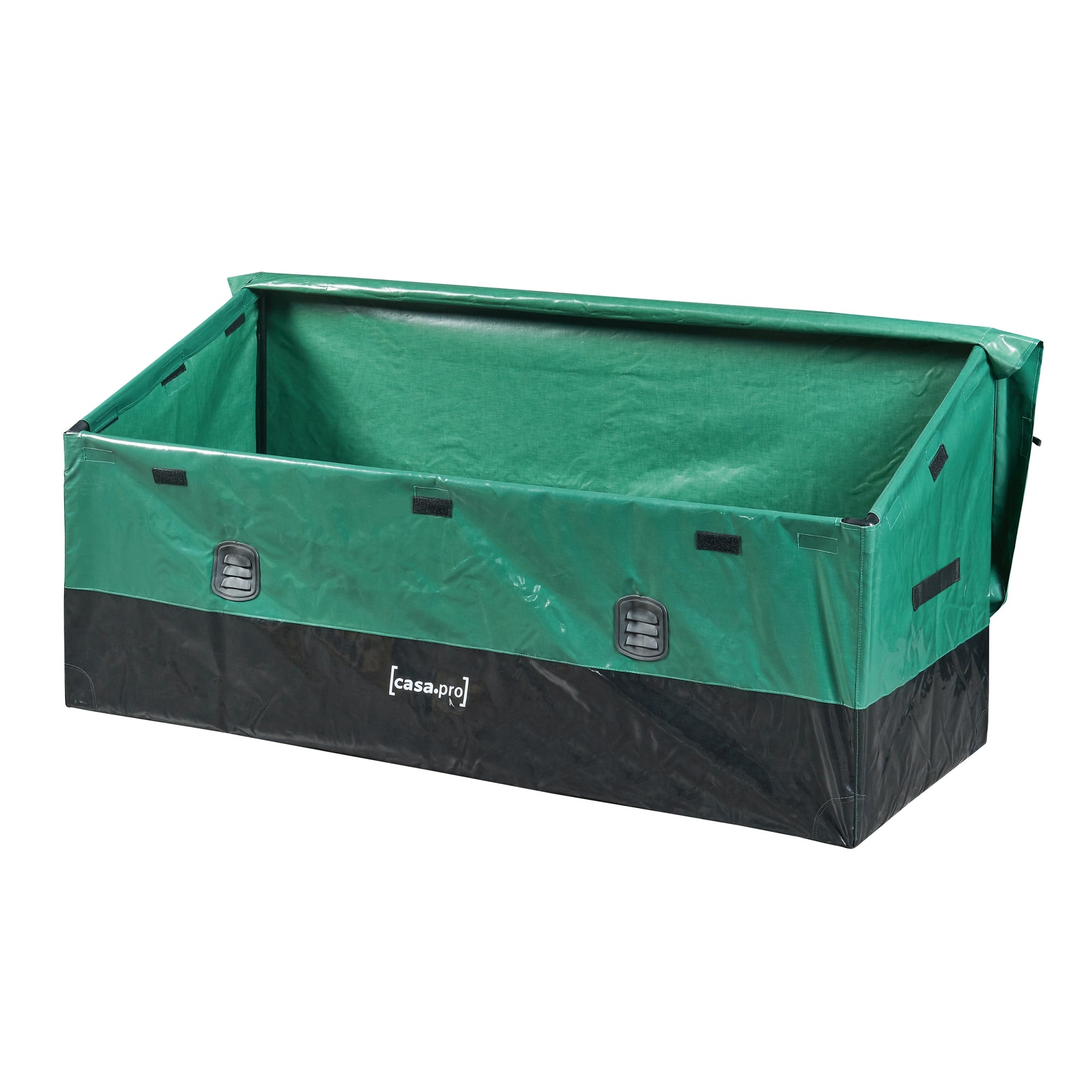 Caja de almacenamiento para exteriores Alanno de 560 L - Verde/Negro [casa.pro] - 5