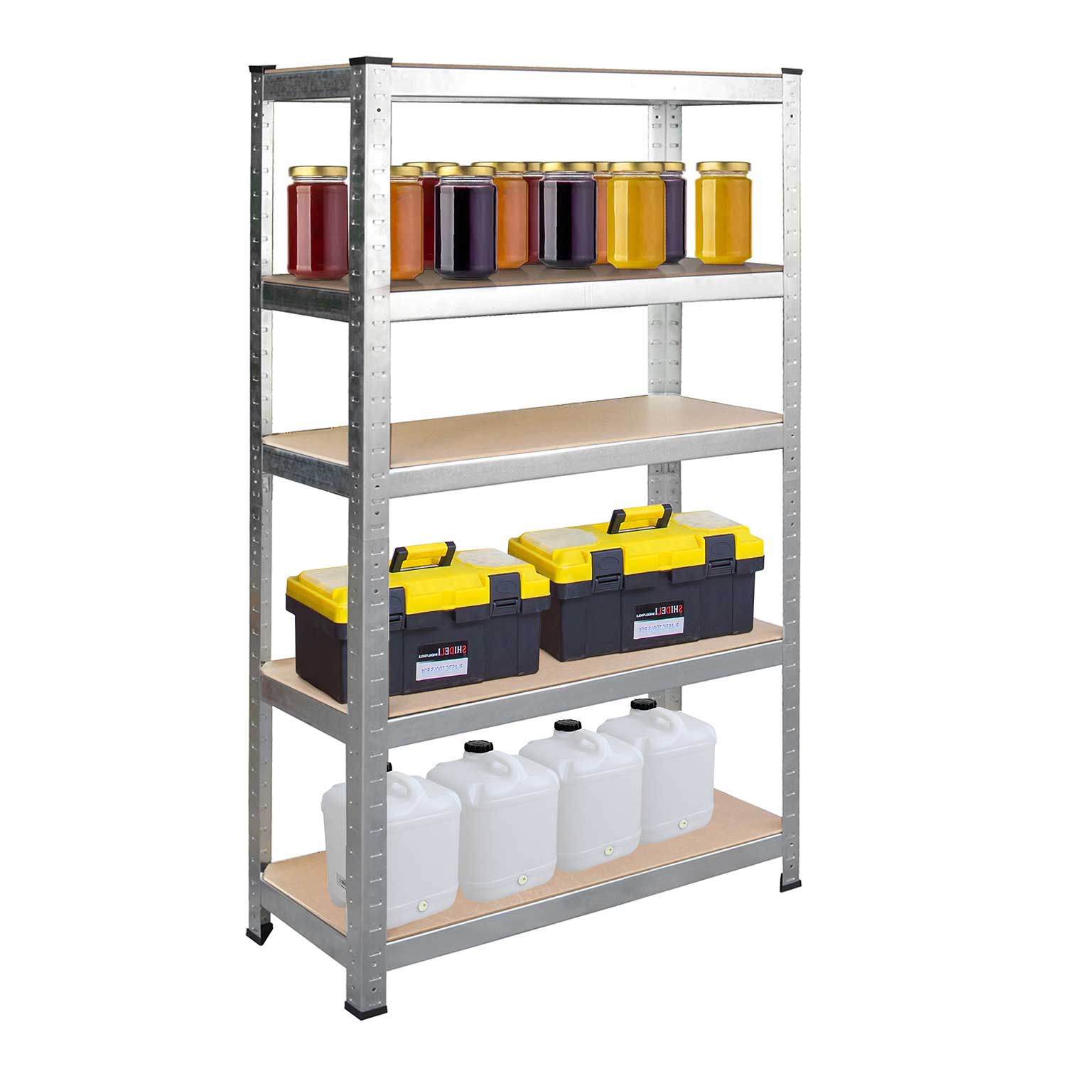 Étagère en métal Humberg HR-812, lot de 2, 180 x 90 x 40 cm - 6