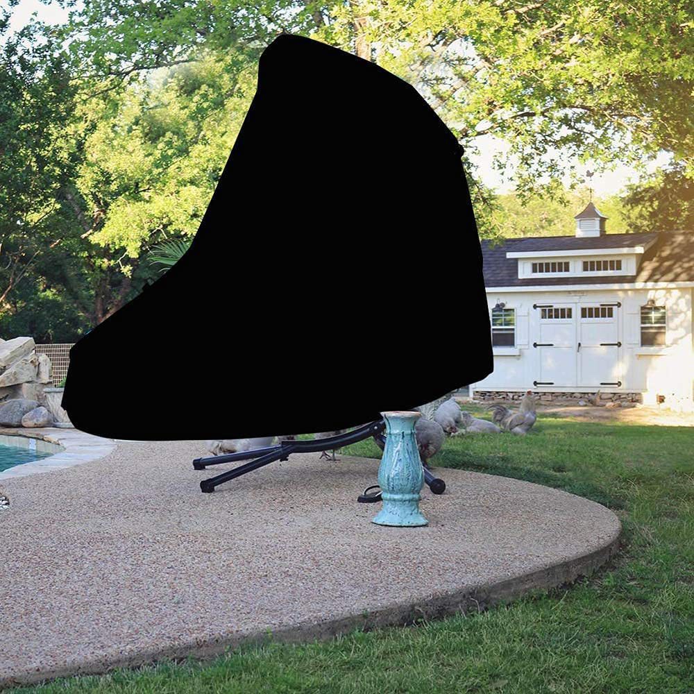 Pokrowiec na krzesło wiszące 420D Oxford Fabric, 185 x 116 x 198 cm, do ochrony balkonu, patio, trawnika i mebli