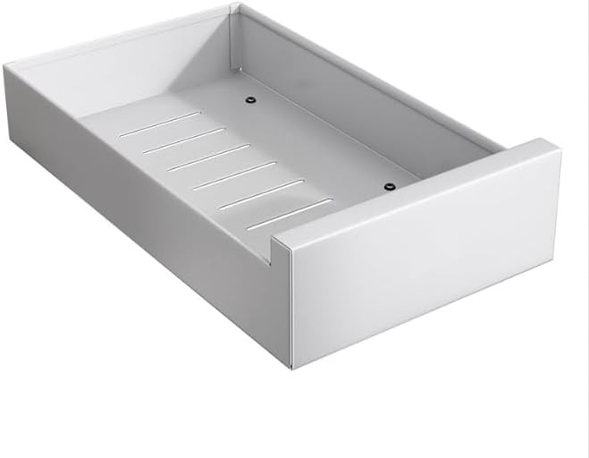 Tiroir télescopique extensible pour armoire de cuisine, organiseur d'armoire de cuisine,organiseur de cabinet à tirer,blanc,31-52 cmL x 43cmPx7,5cm H - 8