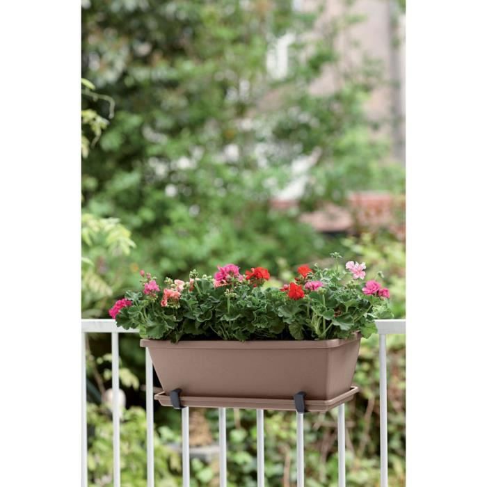 Soucoupe Barcelona Balconniere 50 - ELHO - Taupe - Plastique - Rond - 5