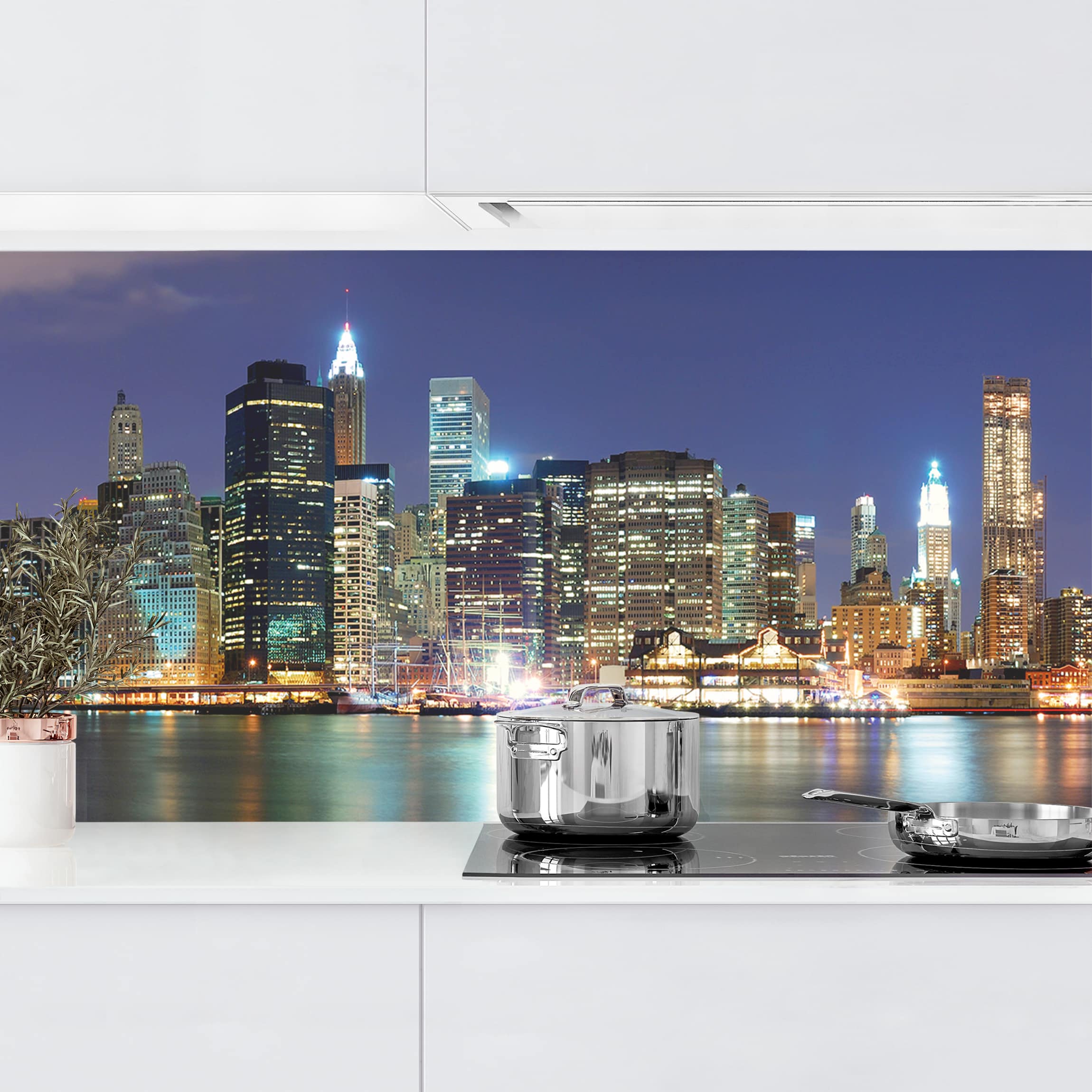 Salpicadero cocina adhesivo - manhattan in new york city 210 x 60 cm