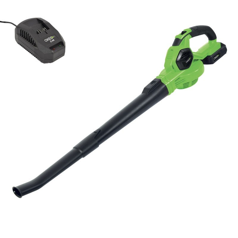 Souffleur De Feuilles Sans Fil LawnMaster 24V CLBL2406 - Batterie 2.0Ah, 190 Km/h, 1.5 Kg, Tube Amovible