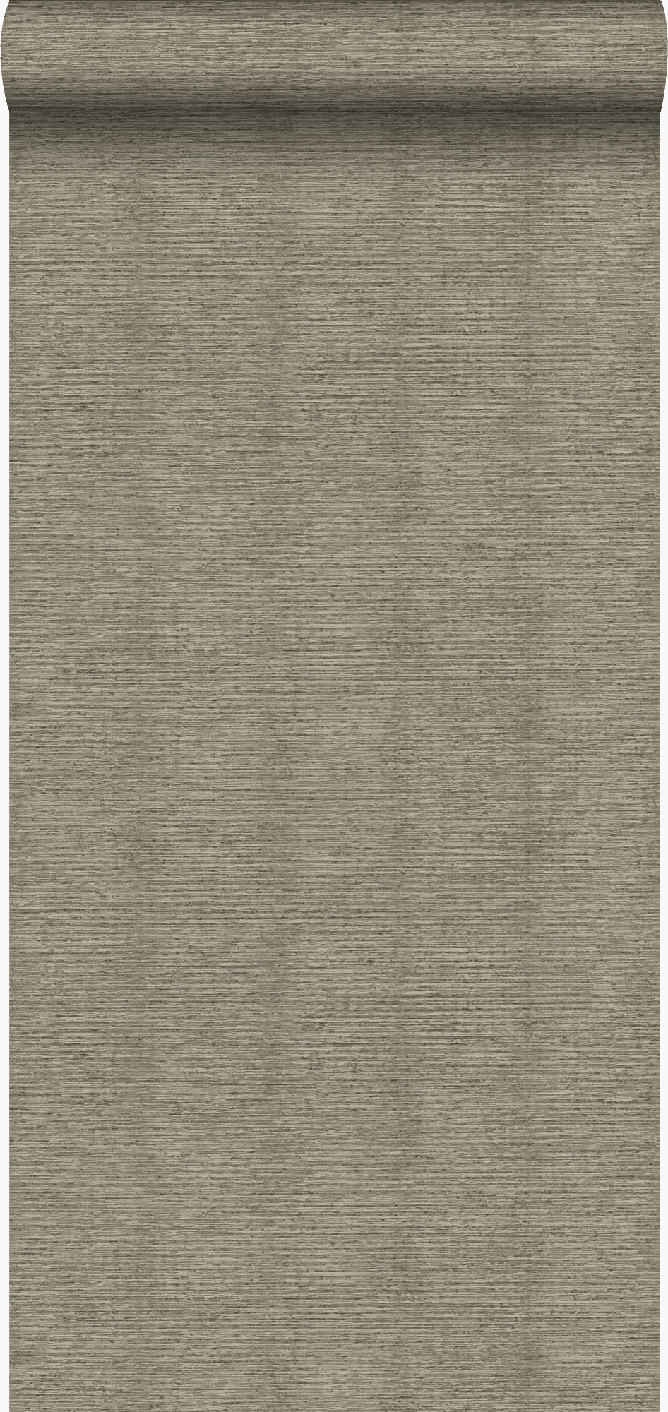 Papel pintado efecto lino marrón claro - 53 cm x 10.05 m - origin wallcoverings