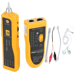 Tester LAN Cable Tester Per Cavi E Cablaggi RJ45 S/UTP E U/UTP Con Indicatore A LED E Custodia - Foto 3