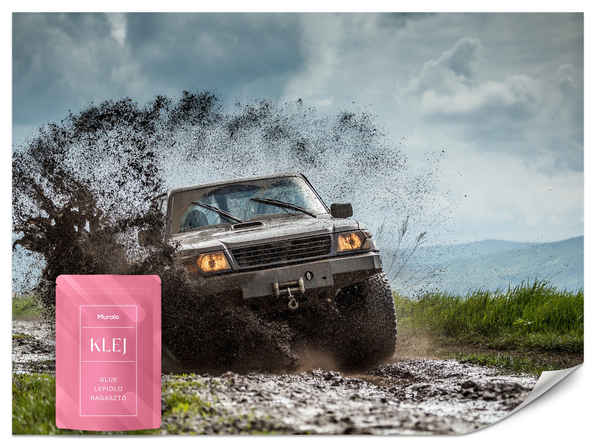 FOTOTAPETA DLA MŁODZIEŻY JEEP SAMOCHÓD OFF-ROAD GÓRY DLA CHŁOPCA 300x210