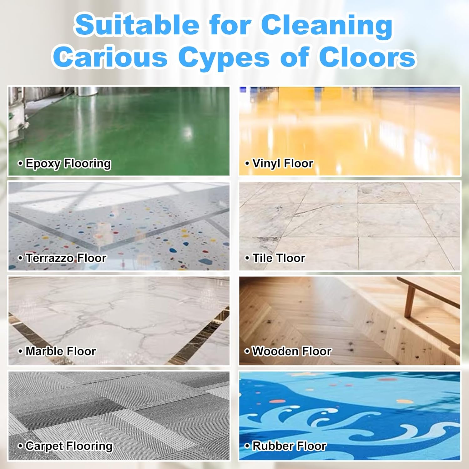 Robot laveur de sols intelligent pour la maison, utilisable à sec et à l'eau, machine de lavage automatique, rechargeable, bleu - 2