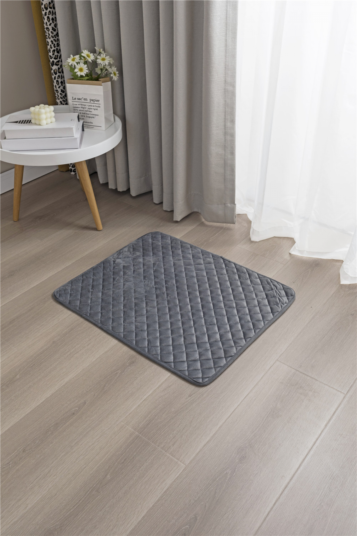 Antypoślizgowa pluszowa mata dla zwierząt domowych, dwustronny koc dla psa, miękka i zmywalna mata na sofę dla psów (50 x 40 cm)