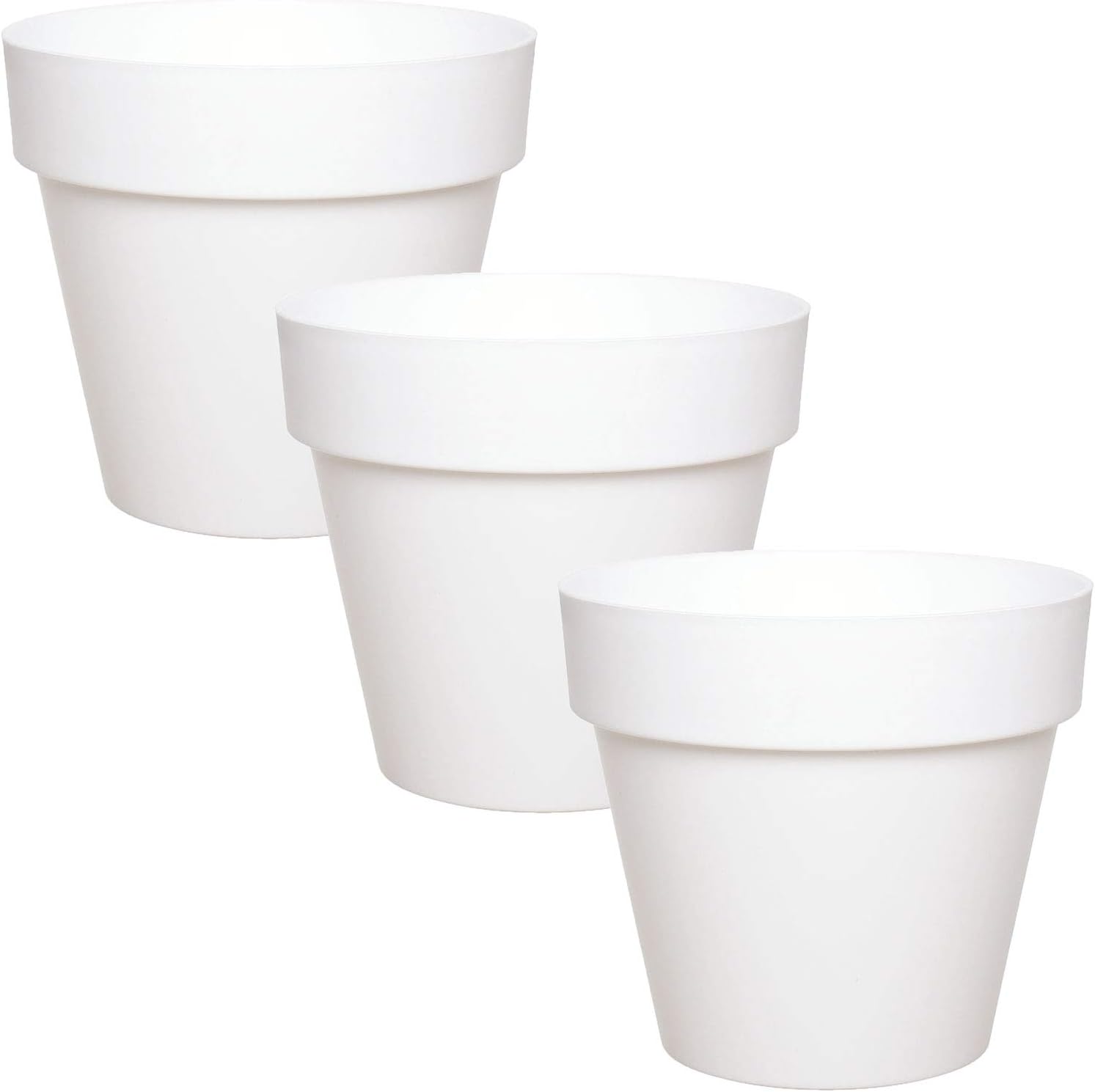 Doniczka plastikowa 10 cm – biała – doniczka do roślin doniczkowych