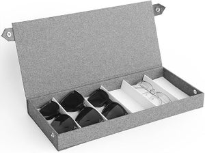 Cuque boîte à lunettes de soleil 18 grilles étuis de rangement d