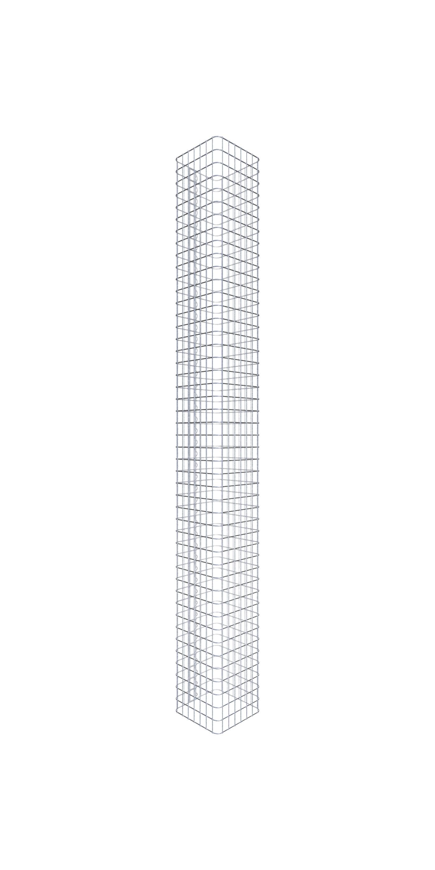 Colonne de gabion carrée, 42 cm x 42 cm, mailles 5 x 5 cm - hauteur ...