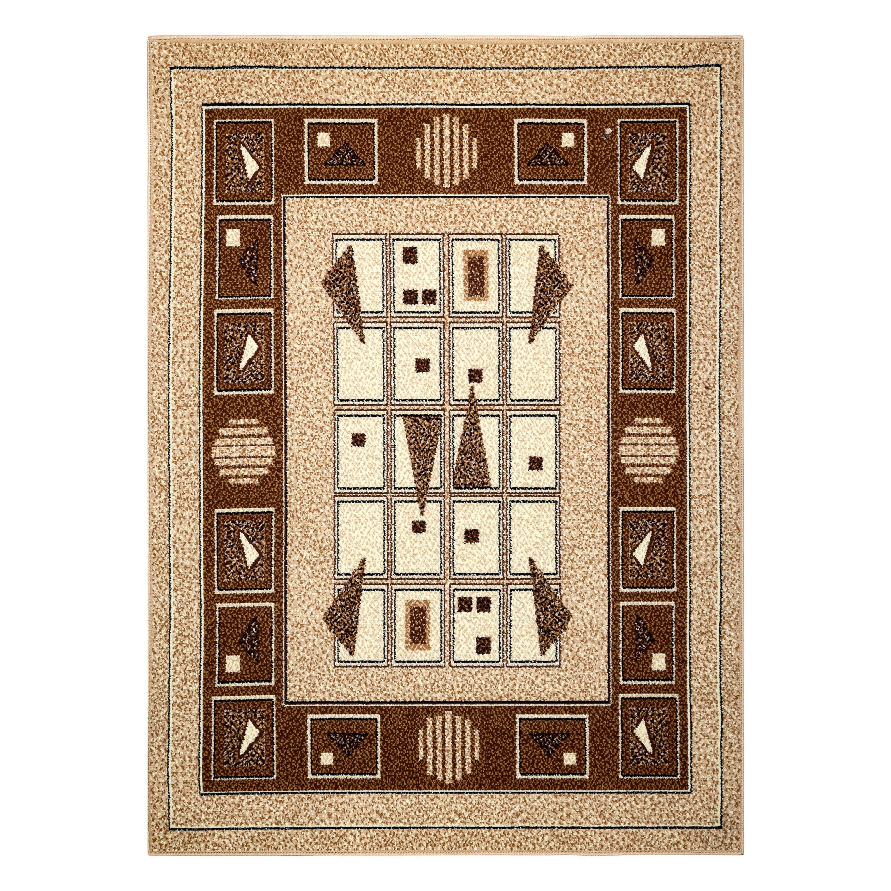 Dywan BCF Morad DZETA geometryczny, klasyczny - beż 60x110 cm - 2