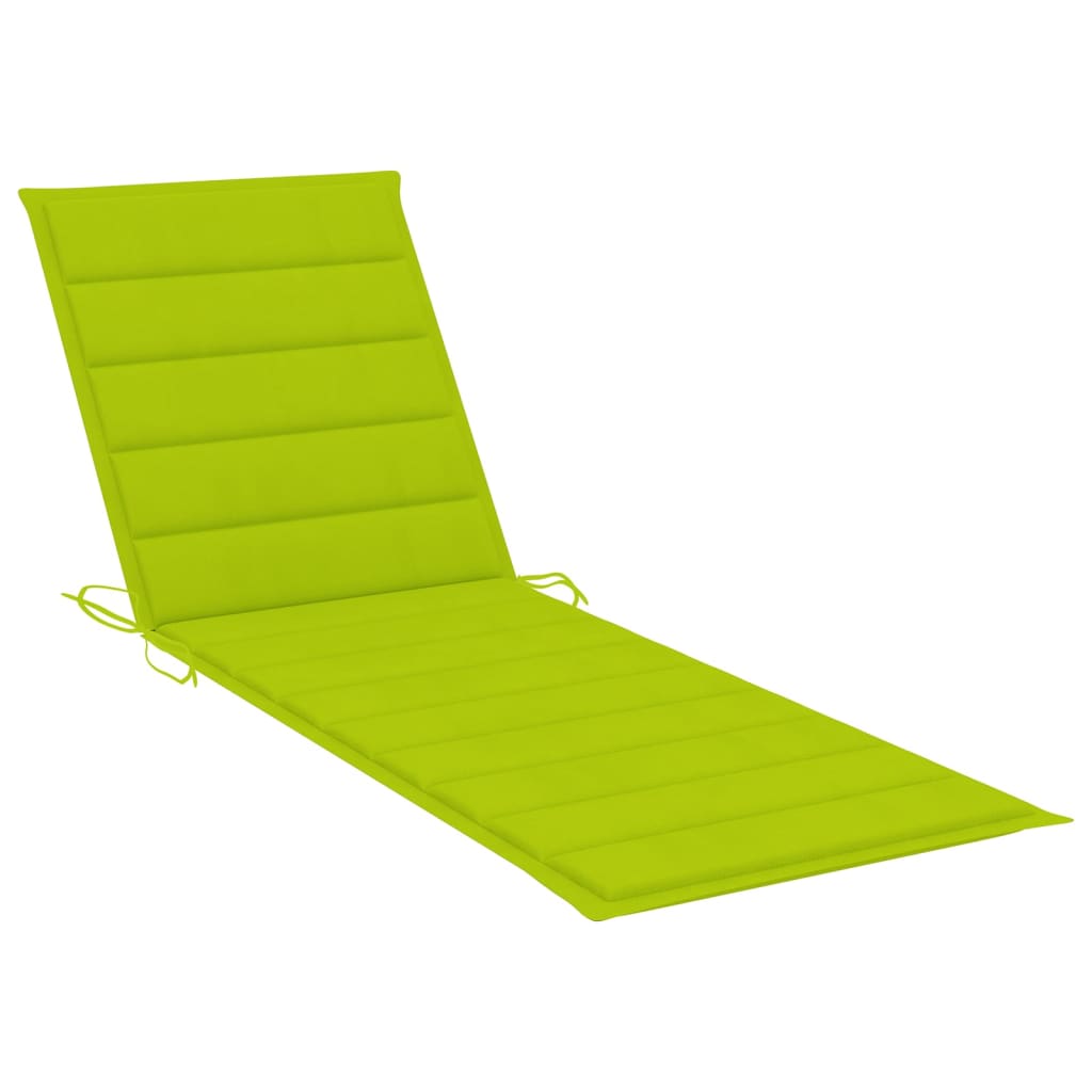 Maison Exclusive - Chaise longue de jardin avec table et coussin Bois d'acacia - 8