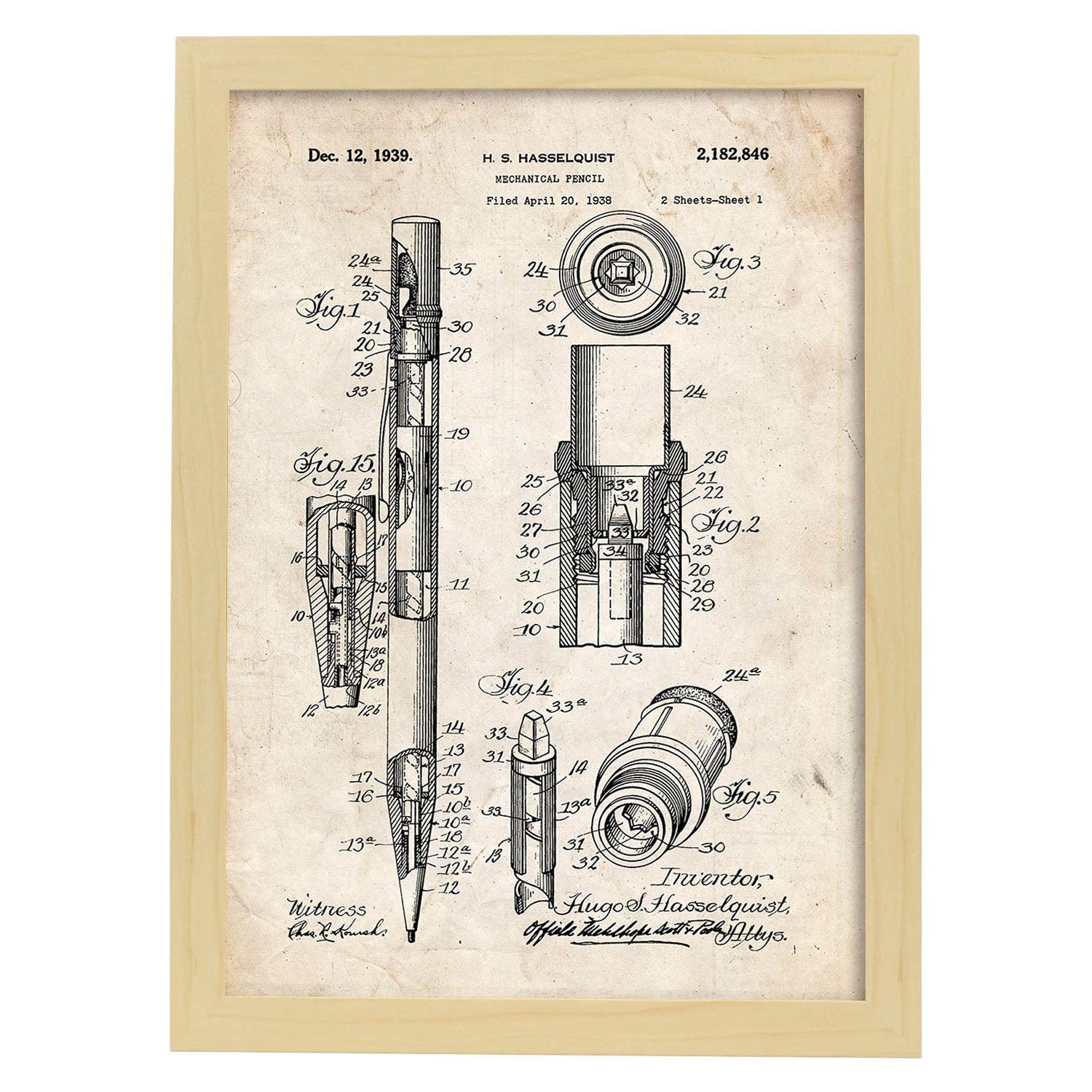 Nacnic Poster dentifricio brevetto. Foglio con il vecchio brevetto di disegno in formato A3 e vintage sfondo Nacnic Poster dentifricio brevetto. Foglio con il vecchio brevetto di disegno in formato A3 e vintage sfondo