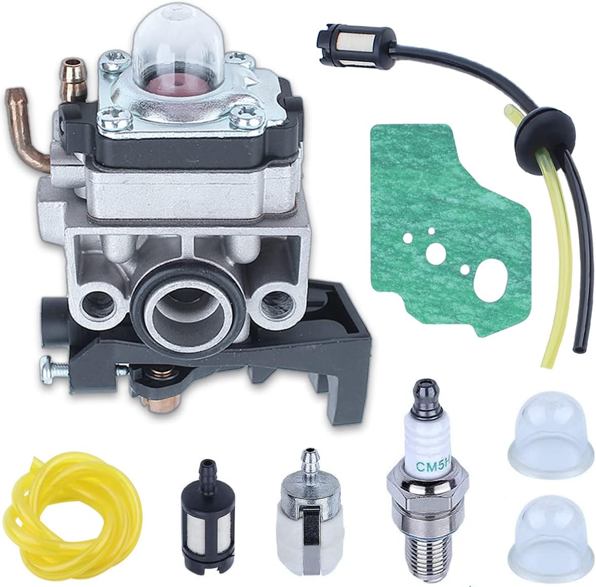 Zestaw gaźnika do silnika Honda GX25 GX35 FG110, ADEFOL Gaźnik + Uszczelka + Filtr + Przewód paliwowy + Filtr powietrza Części zamienne 9 w 1