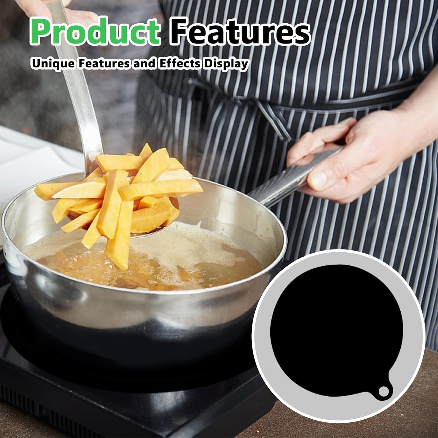 Tapis de table de cuisson à induction : paquet de 3, protection anti-rayures, réutilisable, isolé - 5