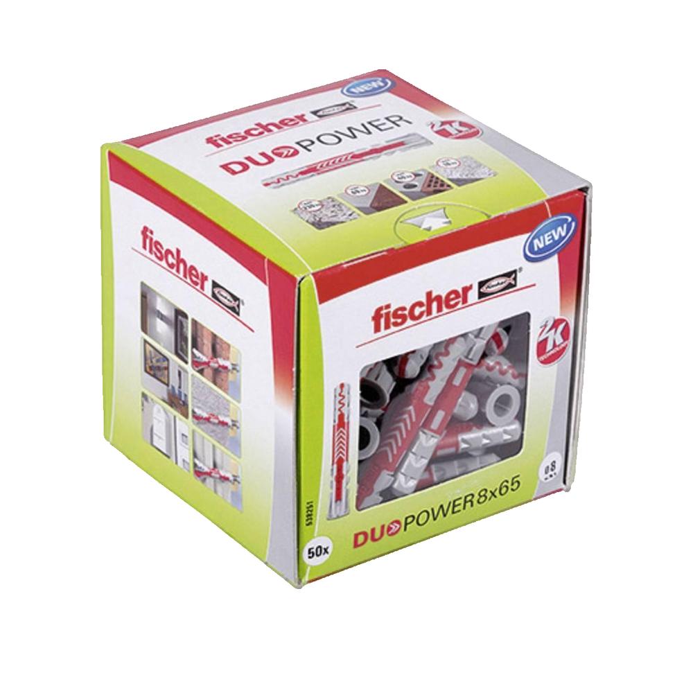 Kołek FISCHER DUOPOWER nylon 8x65 mocowanie do wszystkich ścian
