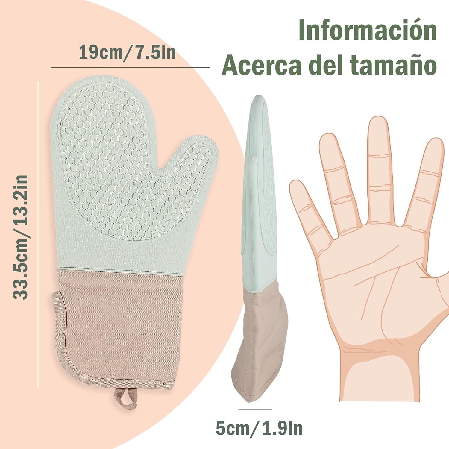 Mastrad Orka'Tex guanto da forno in silicone resistente al calore