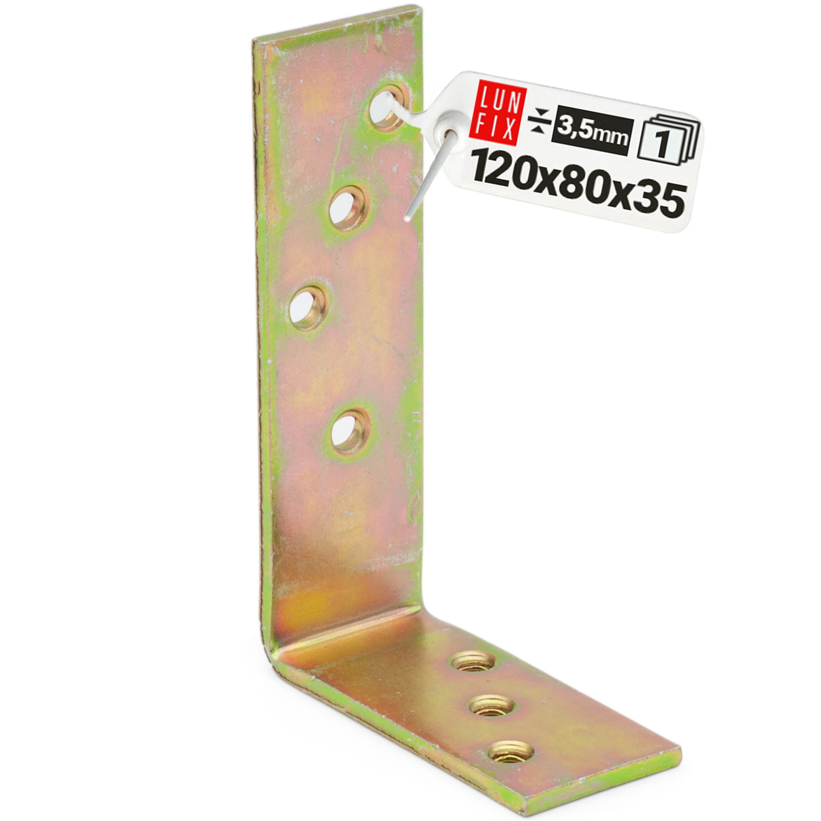Kątownik ciesielski do belki 120x80x35x3,5 1szt.