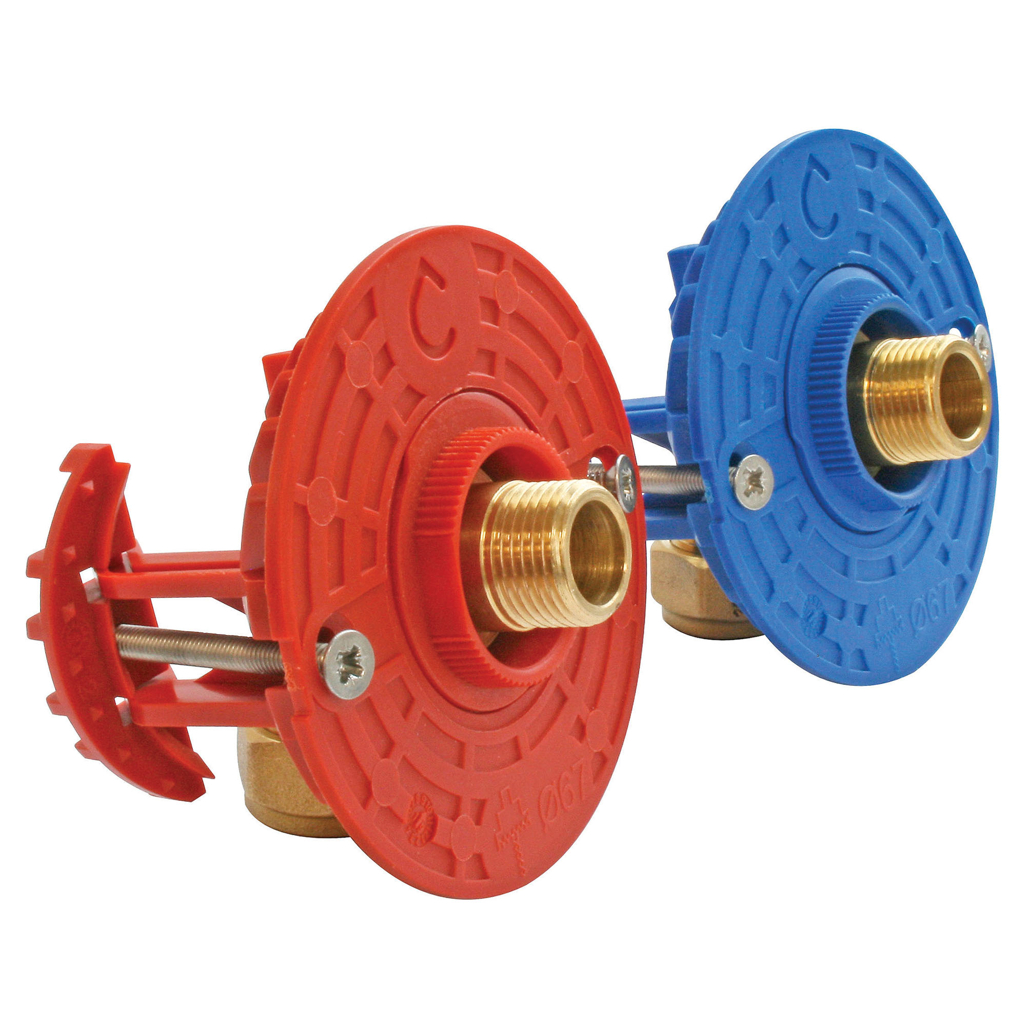 Fixation pour robinetterie Lavabo pour tube Multicouche Ø16 à compression - 2