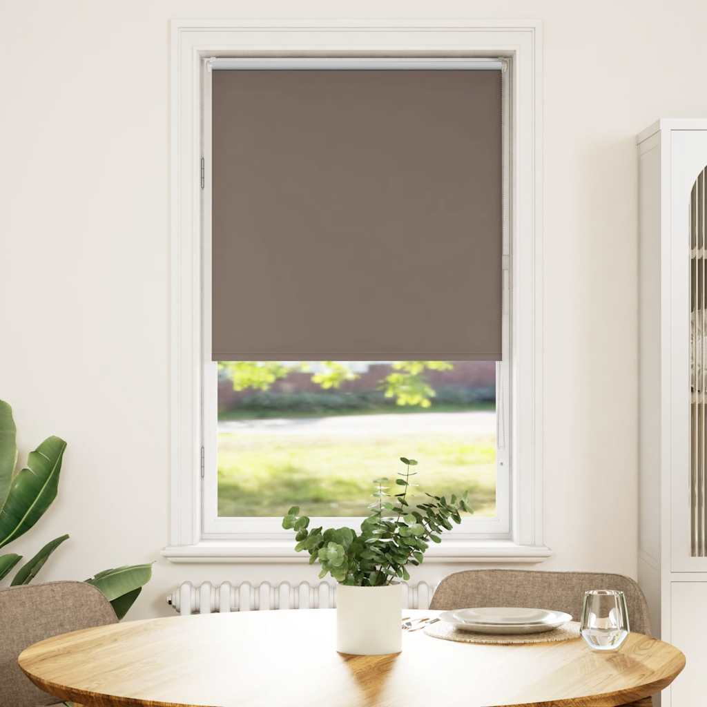Roleta zaciemniająca kawowa 75x130 cm Szerokość tkaniny vidaXL